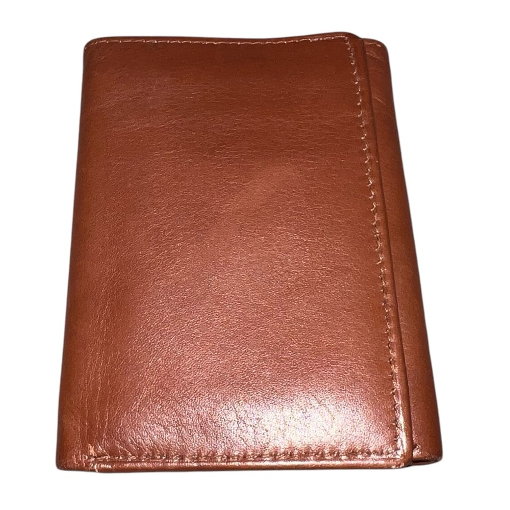 EUC Men’s NorthEast Vermont Cowhide Trifold Brown Leather Wallet Normcore Rugged